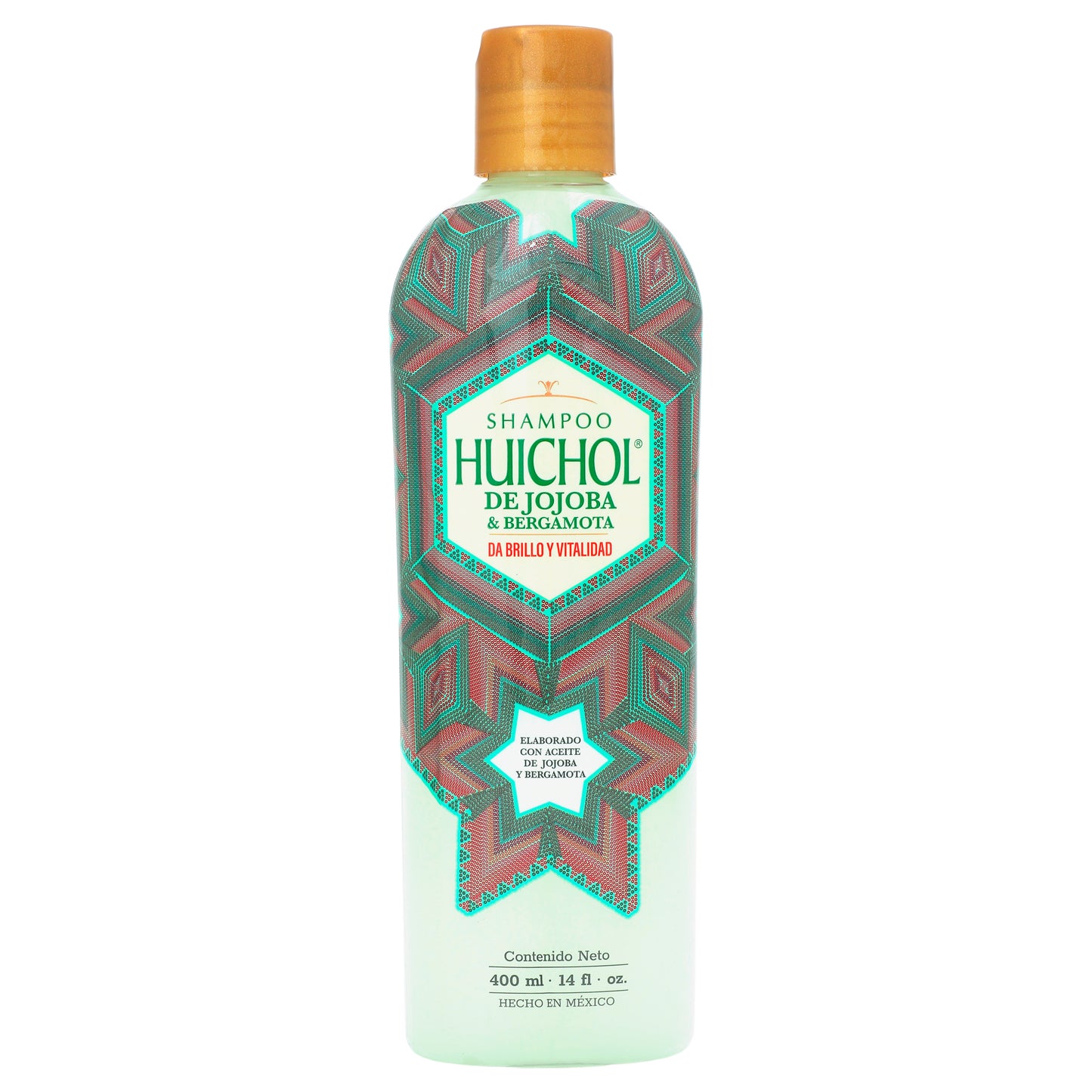 Shampoo Huichol Jojoba y Bergamota 400 ml Hidrata y Da Brilo