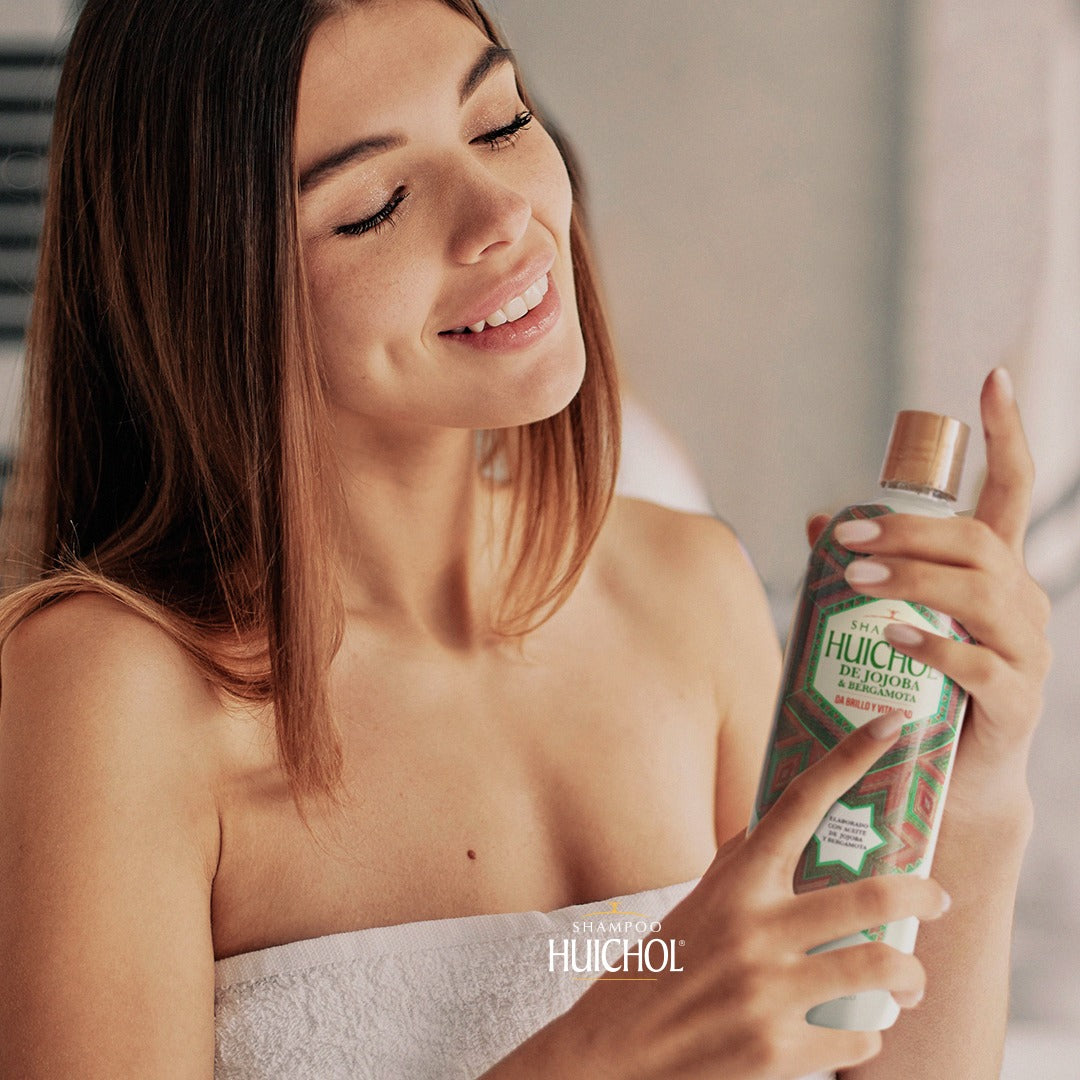 Shampoo Huichol Jojoba y Bergamota 400 ml Hidrata y Da Brilo