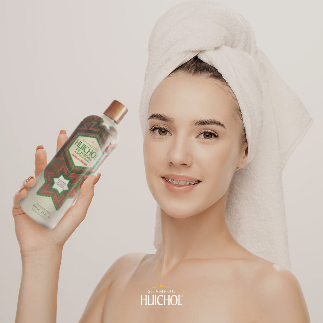 Shampoo Huichol Jojoba y Bergamota 400 ml Hidrata y Da Brilo